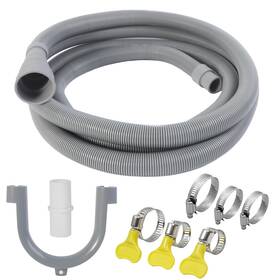 Luluaday 789091726135 10 Ft Washing Machine Drain Hose Universal Dishwasher Kit Includ