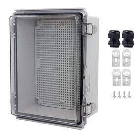 L212-2323 Lusumtly Waterproof Junction Box Abs Plastic Electrical With Stainless Steel Latc
