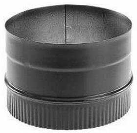 6dbk-ad M And G Duravent Durablack Stove Top Adapter Black Single-wall Stainless Steel 6- Inch