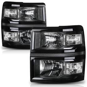 A06-m-hl-039-bc M-auto Headlights Assembly Compatible With 2014-2015 Chevy Silverado 1500 Dr