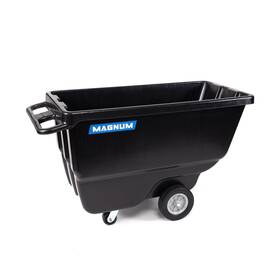 Duc12a Magnum Tool Tilt Truck 1/2 Cu. Yd. Capacity Dump Cart With Heavy Duty 12 Inch
