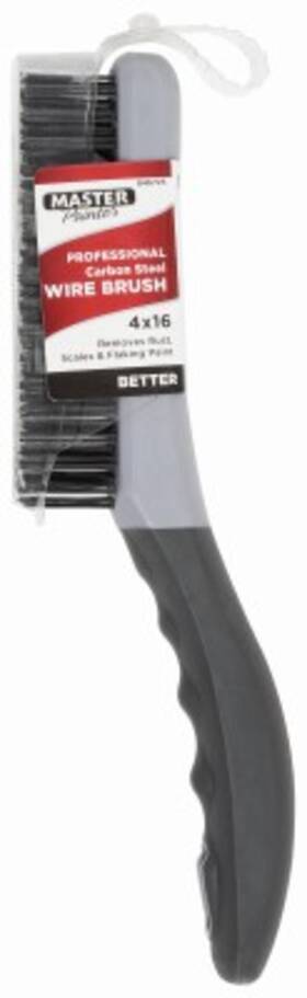 Sb416 Master Painter Soft Grip Carbon Steel Wire Brush Shoe Handle -