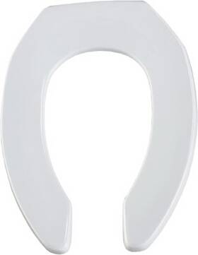 1955ct Mayfair By Bemis Elongated Commercial Plastic Open Front Toilet Seat Sta-tite Hinge White - 1955c