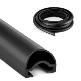 Ce0383 Maypott 35ft Rv Slide-out Seal D-shaped Black Weather Stripping For Slide-
