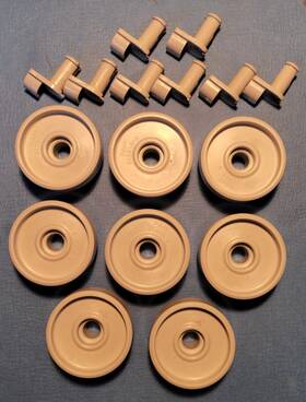 918519 Maytag 8 Pack New Genuine Oem Dishwasher Wheels And Axles 6 Light Gray