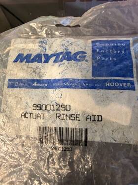 99001290 Maytag Dishwasher Rinse Aid Actuator