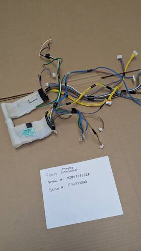 W10834758 Maytag W11227948 Whirlpool Dishwasher Wire Harness Rev C- Replaces