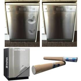 Mcnick & Company 704981768903 Stainless Steel Dishwasher Magnet Cover 23 X 28 Sheet Brushed Silver Magn