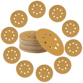 120-grit Mestool 50sz-120 5-inch 8-hole Hook And Loop Gold Sanding Discs Pack Of 50 Sandpaper