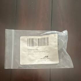 Vk060707-000 Middleby Dishwasher Lower Basket Wheel For Viking Gray Plastic