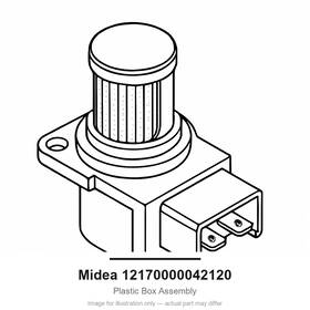 Midea 12170000042120 Plastic Box Assembly