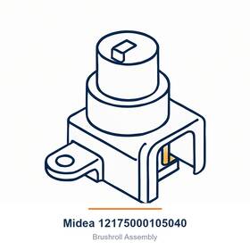 Midea 12175000105040 Brushroll Assembly
