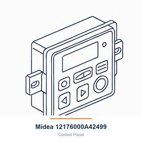 Midea 12176000a42499 Control Panel For Cdw2fcmb