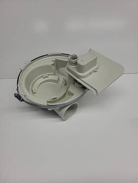 05750081 Miele Dishwasher Sump With Clamp #05750081 And Adapter #0579238 Oem Used