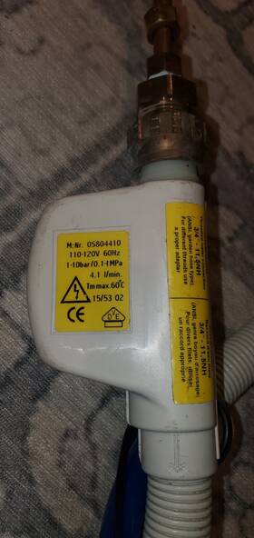05804410 Miele Waterproof Aquastop Inlet Valve From G863
