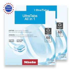 11346970 Miele Dishwasher Detergent Tabs Ultratabs All-in One 60 2 Pack