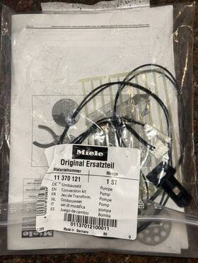 11370121 Miele Genuine Oem Conversion Kit Pump