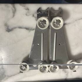 5109110 Miele Dishwasher Basket Left &right Side Upper Track Rollers Wheels 7 Inches