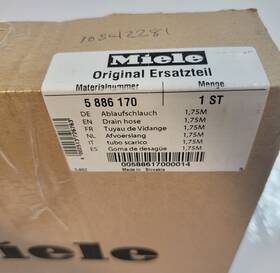 5886170 Miele Drain Hose Genuine Oem
