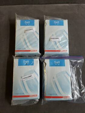 Gssa1502p Miele Lot Of 4 - Dishwasher Salt 1.5g 3.3 Lb For Optimum Function Extra Coarse