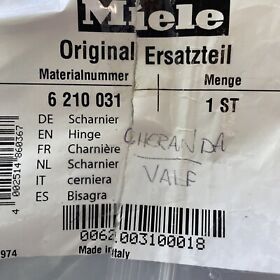 6210031 Miele Part# Microwave Door Hinge