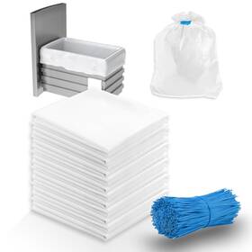 Miumoon 799793474098 60-pack Trash Compactor Bags With Pre-punched Holes For Attaching 2.6 Mils H