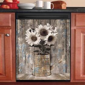 Mlgb 832510514343 Vintage Wood Dishwasher Magnetic Cover For Door Front Rustic Wooden Refrigerator