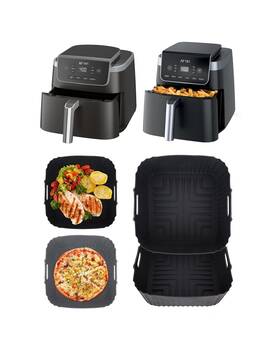 Af181c Mmh Af141c 5qt/af181c 6.5qt Air Fryer Silicone Liners Square For Ninja Af141 5 Quart Af142 Max/... Fast Ship