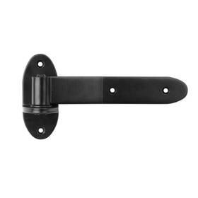 Z-heye113-b-t4-us-a Mountain Ark 4 Pack 8-3/8 Inch Black T Strap Gate Hinge Heavy Duty Cranked Band Lift Off Hing
