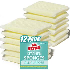 Mr. Scrub 606600760650 All-purpose Sponges Non Scratch For Washing And Cleaning Dishes Premium Sc