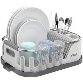 Sj21790 Mr.siga Dish Drying Rack For Kitchen Counter Compact Drainer With Dra Inch