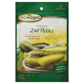 60324 Mrs. Wages Quick Process Dill Pickle Canning Mix 6.5 Ounce Value Case Of 12