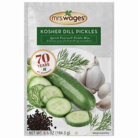 W622-j7425 Mrs. Wages Canning Seasoning Mix Kosher Dill Pickle Quick-process 6.5-oz. -