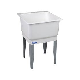 Mustee 783961180164 14 Utilatub Laundry Tub Floor Mount 25-inch X 23-inch White