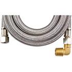 Dw120ssbl N-a Certified Appliance Braided Dishwasher Connector With Elbow 675904001202