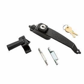 N100-031 National Hardware Colonial Storm Door Latch Keyed Black -