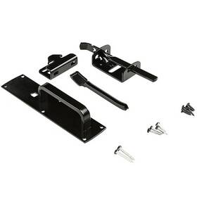 N109-050 National Hardware 4 Pack - Gate Thumb Latch Black