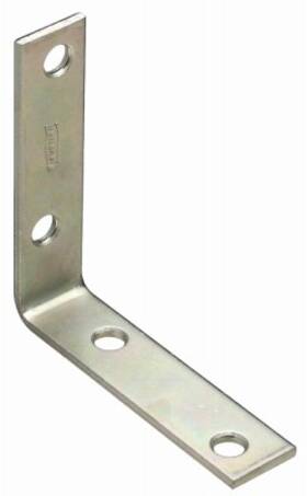N113-456 National Hardware 4-pk. 3 X 3/4 Inch Zinc Corner Iron -