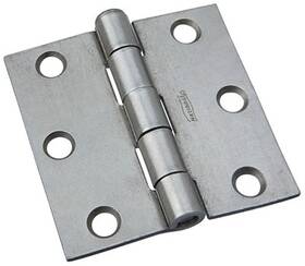 N139-733 National Hardware 10 Pack - Plain Steel Removable-pin Broad Hinge 2.5 Inch
