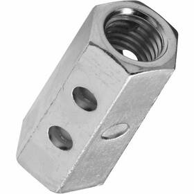 N182-667 National Hardware Threaded Rod Coupler Zinc 1/4 Inch - 24