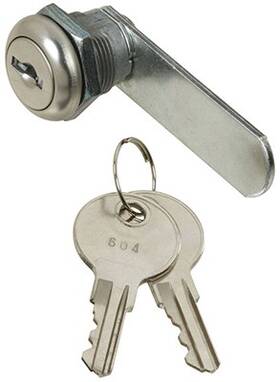N185-272 National Hardware 5 Pack - Door And Drawer Lock Chrome 1/4 Inch