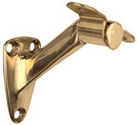 N216-168 National Hardware 5 Pack - 2-pc. Handrail Bracket Polished Brass
