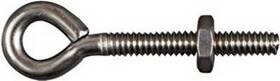 N221-564 National Hardware 10 Pack - Eye Bolt With Hex Nut Stainless Steel 3/16 X 2 Inch