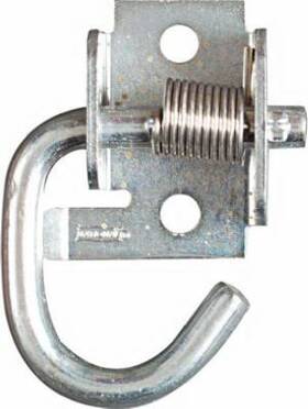 N237-040 National Hardware 5 Pack - Spring Rope Hook Zinc