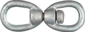 N241-083 National Hardware 5 Pack - Swivel Open Round Eye Connecting Link Forged 5/16 Inch