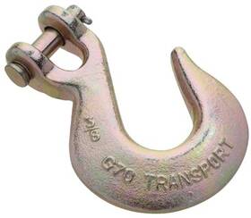 N282-111 National Hardware 3 Pack - Clevis Slip Hook Yellow Chromate 3/8 Inch