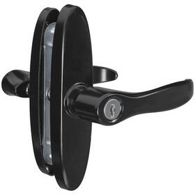 N349-381 National Hardware 3 Pack - Screen And Storm Door Lever Latch Black