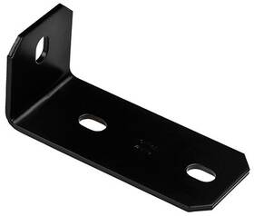 N351-499 National Hardware Corner Brace Black Steel 6.8 X 3/16 Inch -