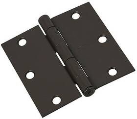N830-205 National Hardware 15 Pack - Door Hinge Interior Square-edge Oil-rubbed Bronze 3 Inch