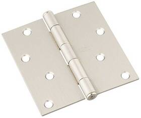 N830-249 National Hardware 15 Pack - Door Hinge Interior Square-edge Satin Nickel 4 Inch
